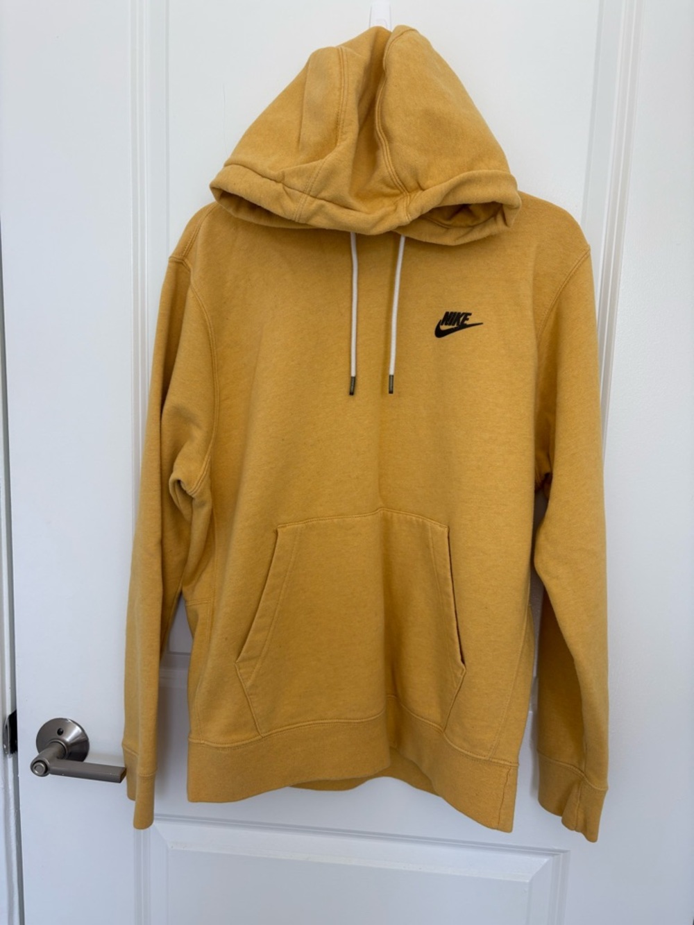 Nike Men's Golden Yellow Pullover Hoodie